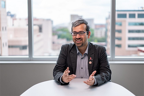 Madan Babu, PhD, St. Jude Department of Structural Biology, Center of Excellence for Data-Driven Discovery director and the George J. Pedersen Endowed Chair in Biological Data Science.