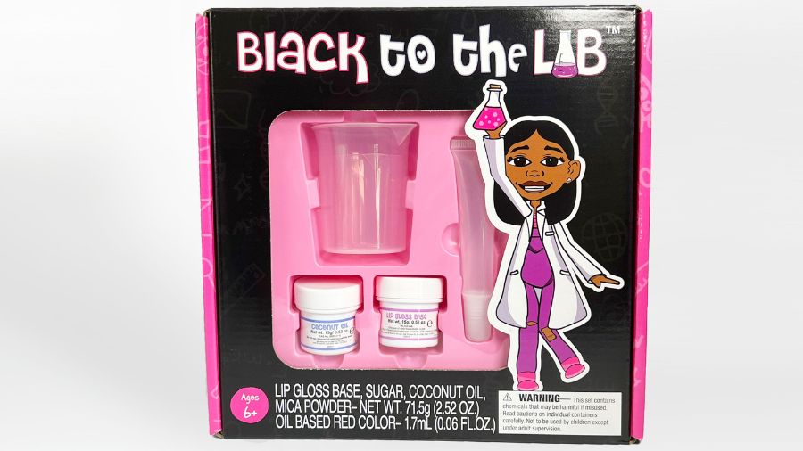 Young scientists will learn to create a lip gloss and body scrub with the kit’s introductory-level science experiments from BlacktotheLab.com, which is committed to bridging “the gap of racial and gender inequity in STEM learning.”