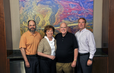 Stephen Burgess, Rowena Shaw, Walt Shaw and Trevor Shaw