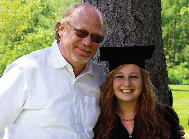 Thomas Schindler and his daughter Hannah