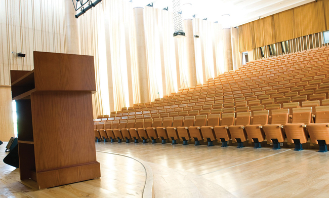 empty lecture hall