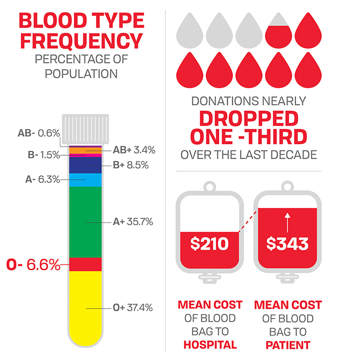 O positive (O+) or O negative (O-) blood group by embracecomfort