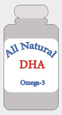 DHA medicine bottle