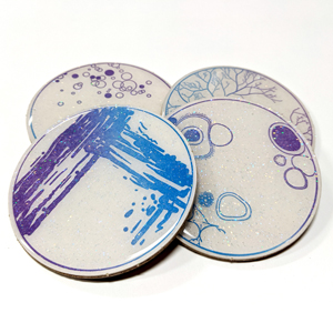 Petri dish coasters