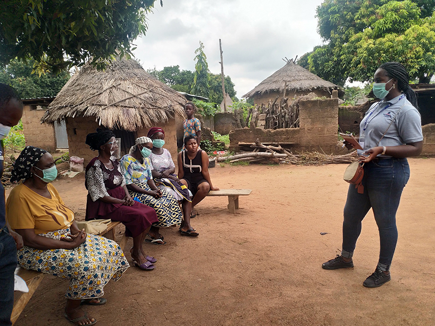 Adaude Amalunweze once educated rural Nigerians about malaria and polio. Now, she works to raise awareness about COVID-19.