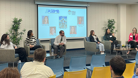 How do you help a biochemist find a career path?