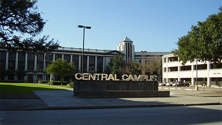 Houston Community College’s central campus.