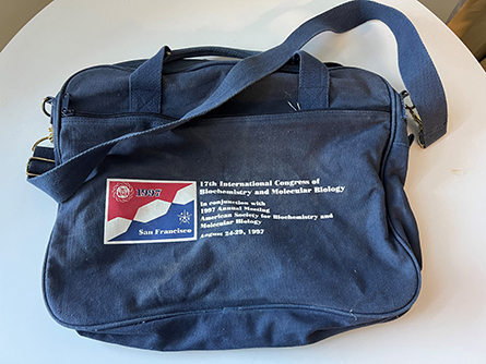 Vahe Bandarian saved this bag from his first ASBMB meeting in 1997.