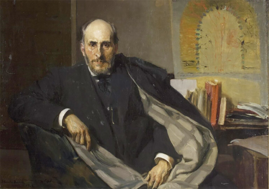 Portrait of Santiago Ramón y Cajal by Joaquín Sorolla, 1906.