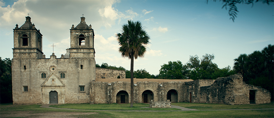 The Mission Conception is one of five missions along the San Antonio River.