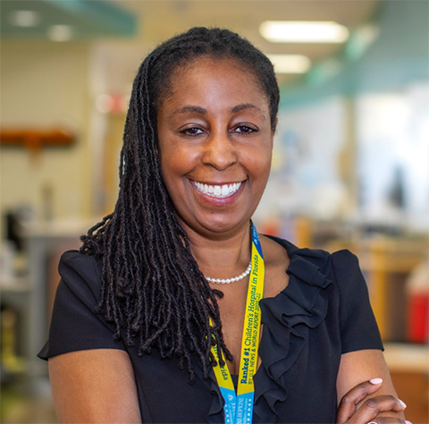 Tamara New is the director of the Sickle Cell Disease Program at the Johns Hopkins All Children’s Cancer & Blood Disorders Institute in St. Petersburg, Florida. She oversees the patient care and education of Rowe and dozens of other children.