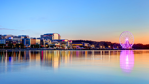 National Harbor at dusk