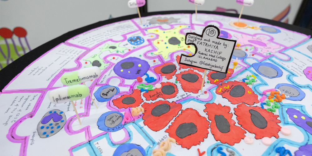 A cellular jigsaw puzzle