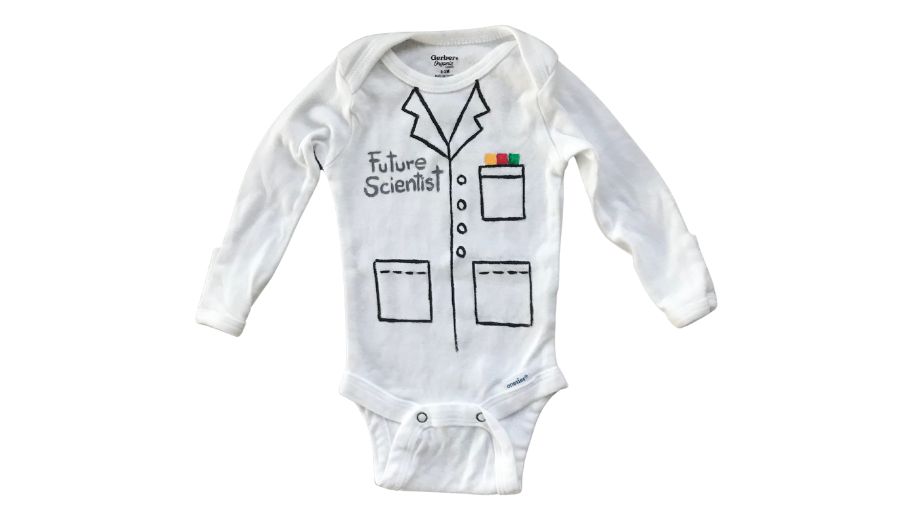 Sold by Zirenart at Etsy.com, this cotton onesie speaks for itself — adorable!