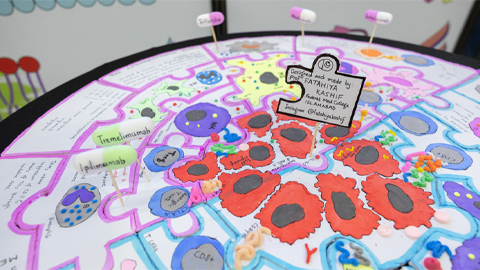 A cellular jigsaw puzzle