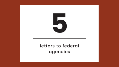 5 letters to federal agencies