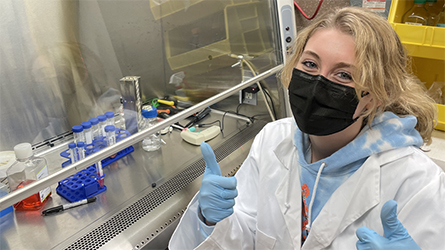 Hailey Kerns is a senior biomedical sciences major at Saint Leo University, an ASBMB Student Chapter member, and recipient of a 2021 ASBMB Undergraduate Research Award. She would like to become an astrobiologist.