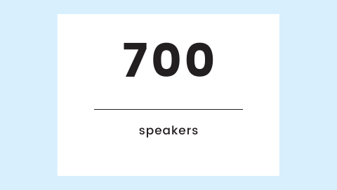 700 speakers
