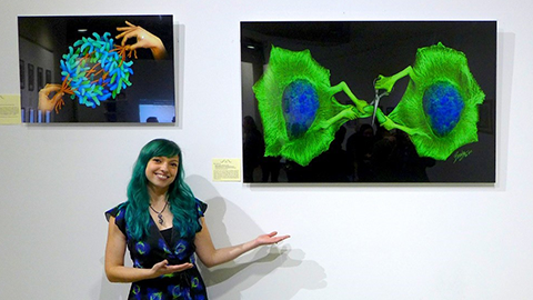 A molecular biologist by day and a science artist by night 