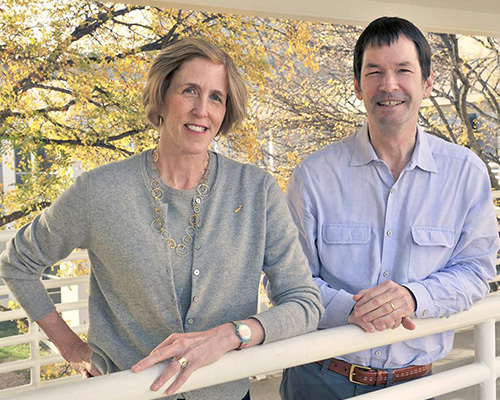 Outdoor portrait of Susan Hobbs and Jonathan Cohen