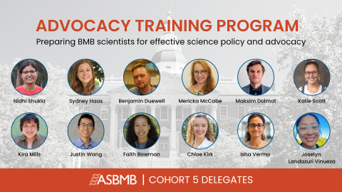 Meet the 2023 ASBMB Advocacy Training Program delegates