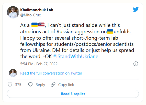 Khalimonchuk Lap tweet